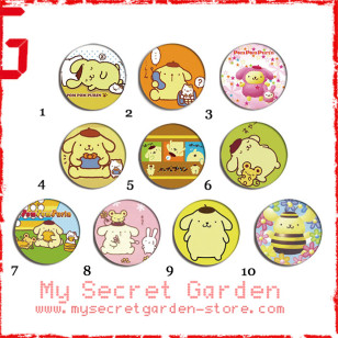 Pom Pom Purin ( Pompompurin ) - Pinback Button Badge Set 1a or 1b ( or Hair Ties / 4.4 cm Badge / Magnet / Keychain Set )